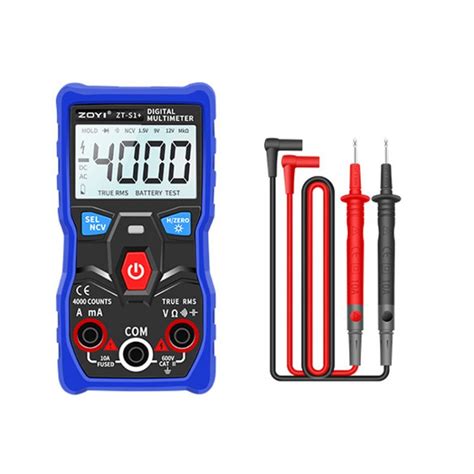 ZOYI ZT-S1+ Digital Multimeter Tester 4000 Counts Autoranging TRMS ...