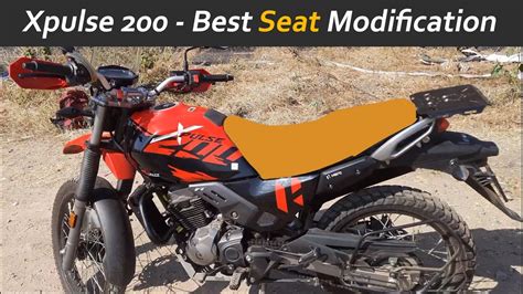 Awsome Seat Modification For Hero Xpulse 200 4V Custom Touring Seat