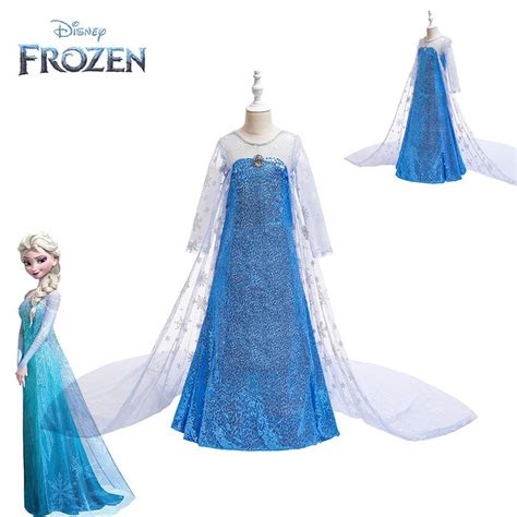 Beautifully Made Disney Frozen Elsa Cosplay Costume Princess Dress For