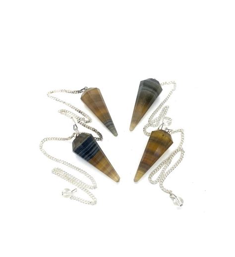 Fluorite 12 Facet Gemstone Pendulum Healing Dowsing Energy Balancing At