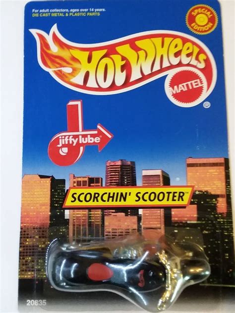 Hot Wheels Special Edition Jiffy Lube Scorchin Scooter Hotwheels Hot Wheels Lube Scooter