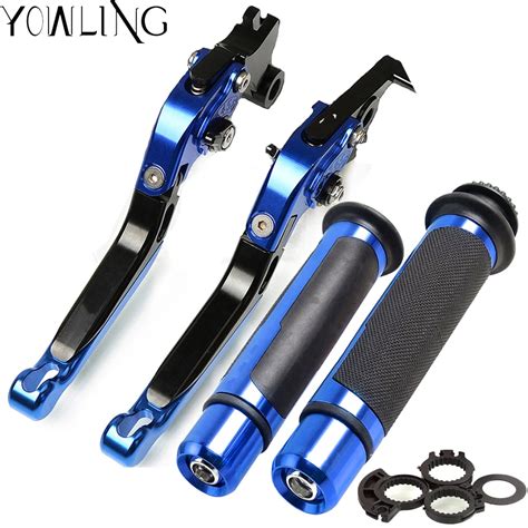 Motorcycle Adjustable Folding Brake Clutch Levers Handlebar Hand Grips