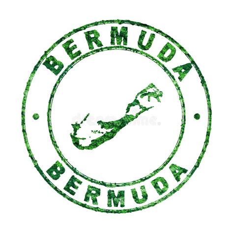 Map Of Bermuda Postal Stamp Sustainable Development Co Emission