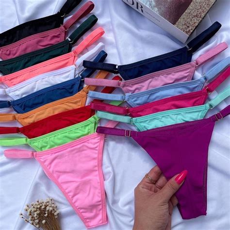 Kit Tangas Sexy Fio Duplo Regulagem Be Lingerie