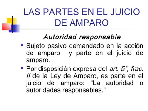 Principios Rectores Del Juicio De Amparo Ppt