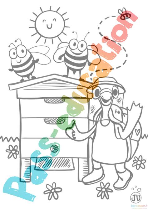 Coloriage D Abeilles Gratuit Imprimer Activit S Cr Atives Et