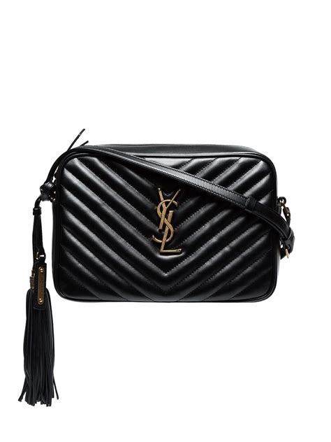 Saint Laurent Saint Laurent Black Monogram Lou Small Leather Cross Body