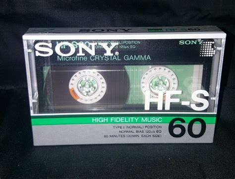 Sony Hf S Casette Tape New Old Stock Sealed Type Normal High