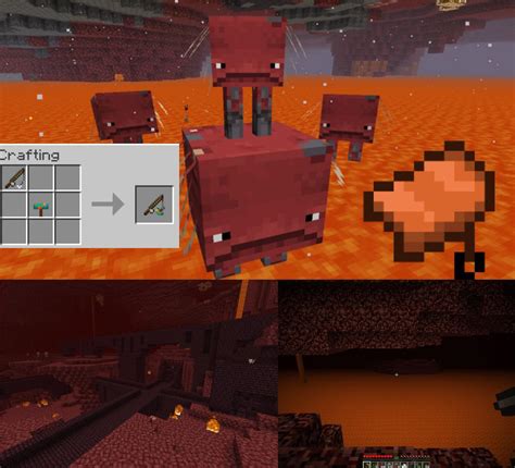 New method for 1.16 speedruns. Get a saddle,fishing rod with a crimson ...