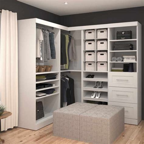 Bestar Pur 82 Inch Corner Kit 26854 Bestar At U Corner Closet Closet Layout Corner