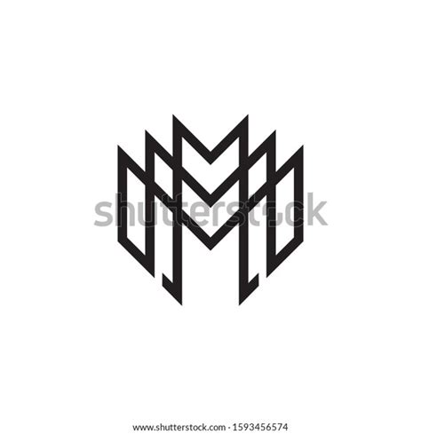 Luxury Black Letter M Logo Design Stock Vector (Royalty Free ...