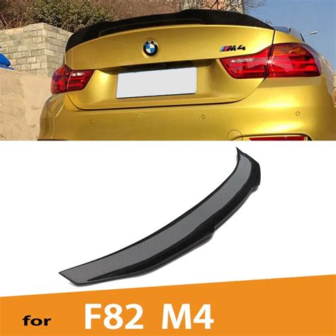 Voe F82 M4 Psm Style Carbon Fiber Gloss Black Rear Wing Trunk Spoiler For Bmw 4 Series M4 F82