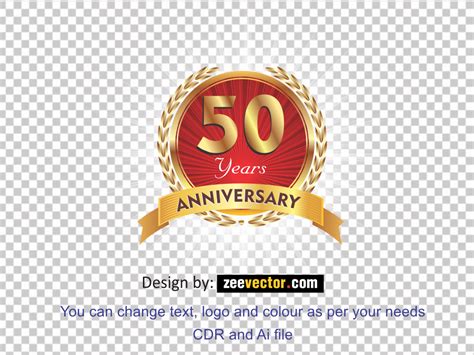 50th Anniversary Logo Templates Free - Vector Design - Cdr, Ai, EPS, PNG, SVG