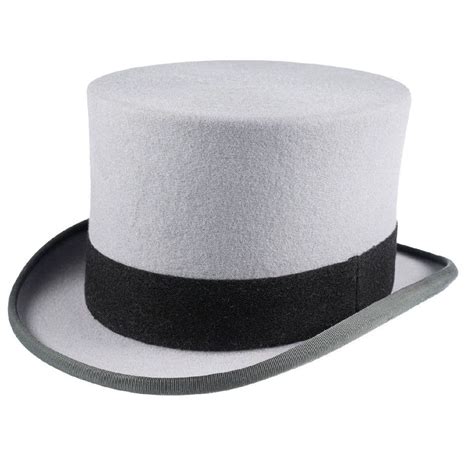 Grey Fur Felt Top Hat Christys