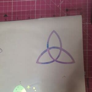 Triquetra Holographic Vinyl Decal Etsy