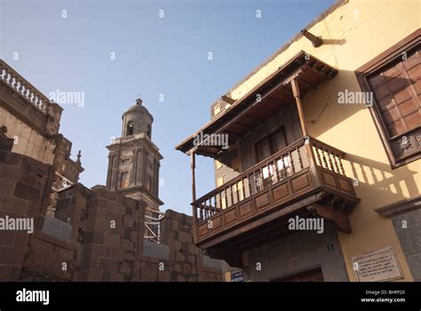 Traditional Gran Canaria Balcony Stock Photo - Alamy