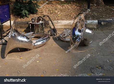 Sousaphone Largest Brass Instrument Marching Band Stock Photo ...