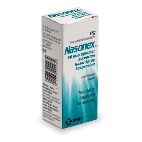 MSD Nasonex Nasal Spray For Clinic Hospital Packaging Size 18 G At