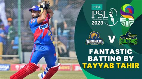 Fantastic Batting By Tayyab Tahir Karachi Kings Vs Multan Sultans