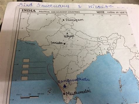 5 Wildlife Sanctuaries India Map - Map