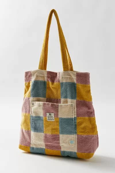 Bdg Patchwork Corduroy Tote Bag Urban Outfitters