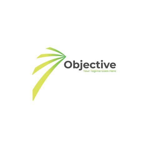 Objective Logo Vector Design in green, goals logo 24171938 Vector Art ...