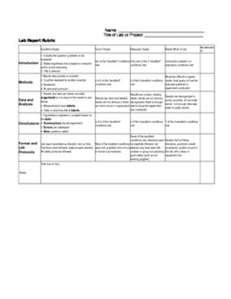 Lab Grading Rubrics PDF Laboratories Hypothesis 50 OFF