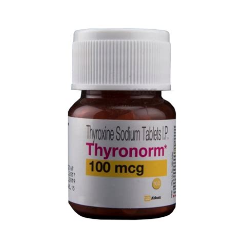 THYRONORM 100 Mcg THYROXIN Sukitha Pharmacy Clinic Pvt Ltd