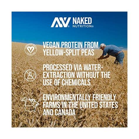 NAKED Nutrition 5LB 100 Pea Protein Powder From North American Farms