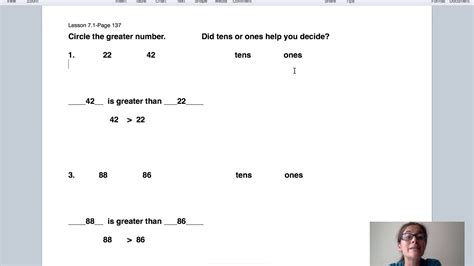 Day 5 Math Lesson 7 1 Youtube