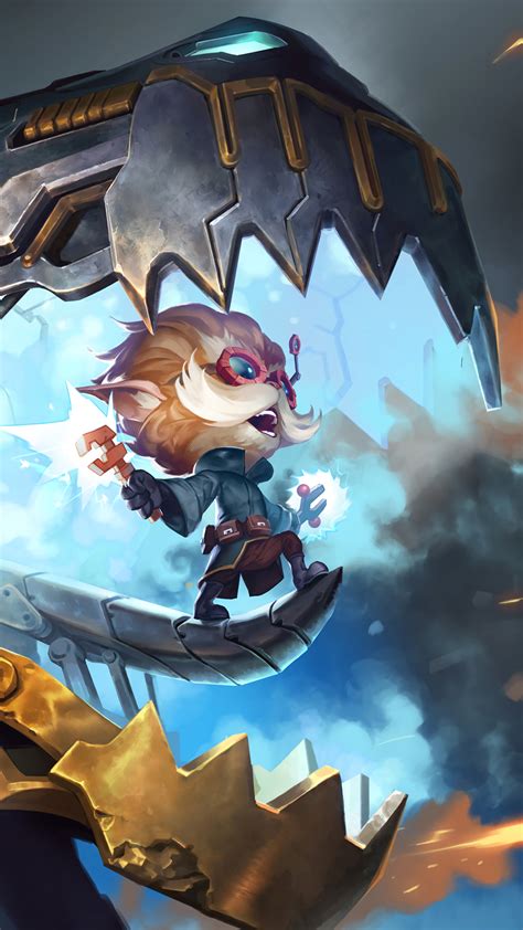 Heimerdinger LoL Legends Of Runeterra 4k HD Phone Wallpaper Rare