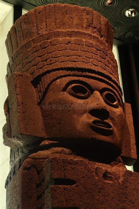 Head Of One Of The Colossal Atlantids Atlantean Figures From Toltec