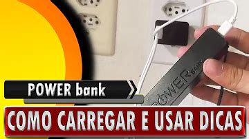 Como Usar O Carregador Portátil - Como usar o carregador portátil power bank?