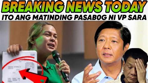 Lagot Na Vp Sara Duterte Ginulat Ang Lahat Sa Naging Disisyon Pres