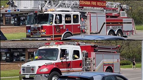 Oshawa Fire Spare P23 A23 Responding YouTube