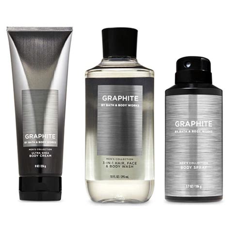 Buy Bath And Body Works T Set Graphite For Men ~ Body Wash ~ Body