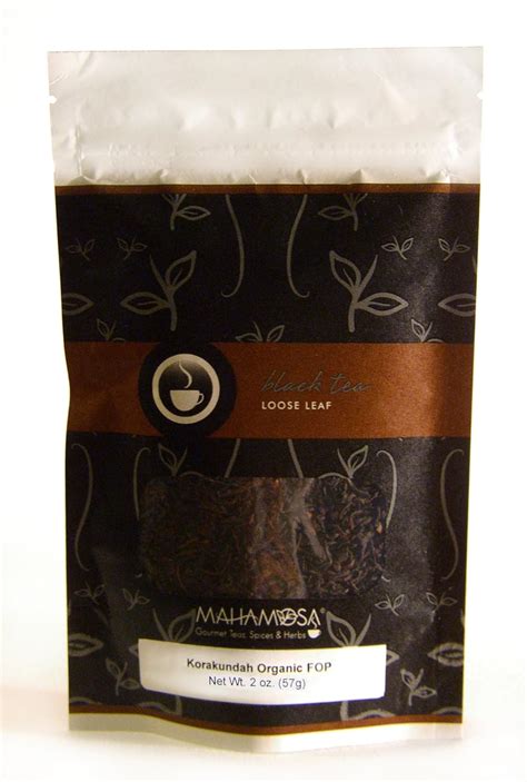 Mahamosa Nilgiri Indian Black Tea Looseleaf Korakundah Organic Fop 2 Oz Single