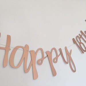 18th Birthday Banner Rose Gold PERSONALISED - Etsy