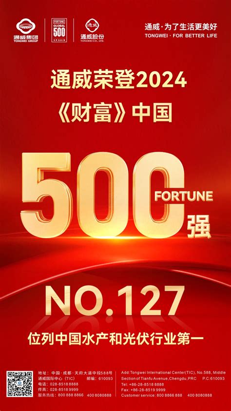 排名再跃升！通威荣登2024《财富》中国500强第127位财富号东方财富网