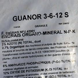 Frayssinet Engrais Bio Professionnel Fruitiers 25 Kg Guanor Super