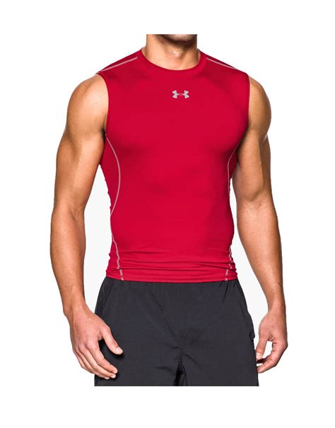 Mens Ua Heatgear Armour Sleeveless Compression Shirt By Under Armour