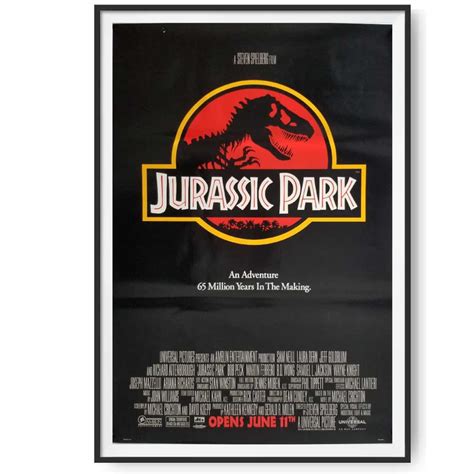 Jurassic Park (1993) Original US One Sheet Poster - Cinema Poster Gallery