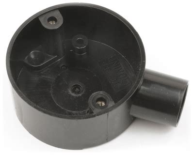 univolt cbbk mm circular box terminal   black  conduit