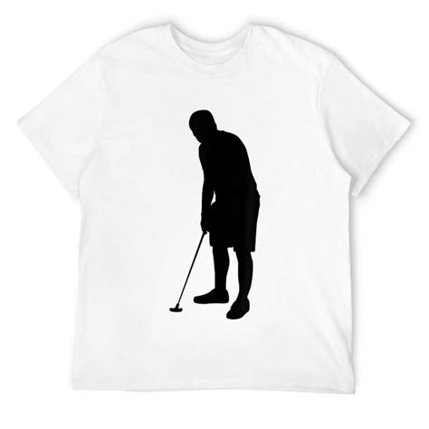 Silhouette Minigolf Player Mini Putt Putter Miniature Golfer T Shirt