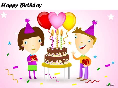 Happy Birthday Powerpoint Presentation Slides Graphics Presentation