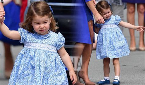 Princess Charlotte Wears Blue With The Duchess Of Cambridge As They