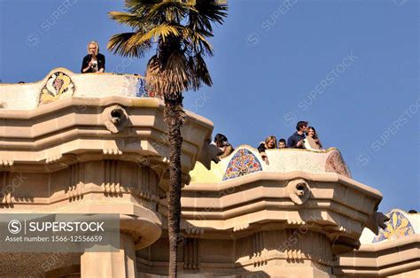 Park G Ell Park Guell Garden Complex With Architectural Elements