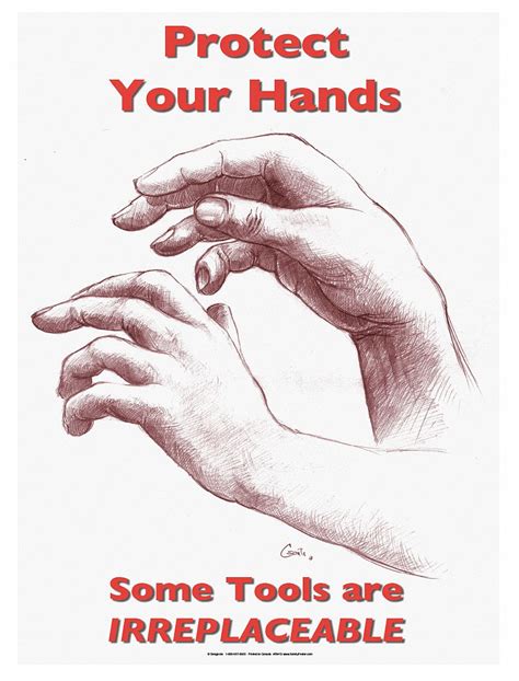 Safetypostercom Safety Poster Safety Banner Legend Protect Your Hands