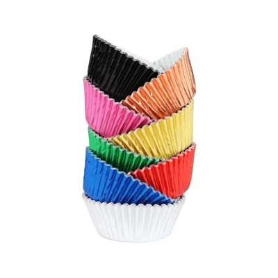 Baking Cups Folie Metallic Multi Colour Stuks Bakgoed Nl