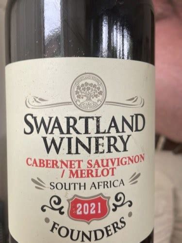 Swartland Winery Founders Cabernet Sauvignon Merlot Vivino Us